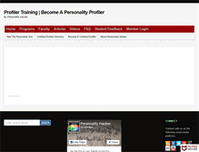 Tablet Screenshot of profilertraining.com